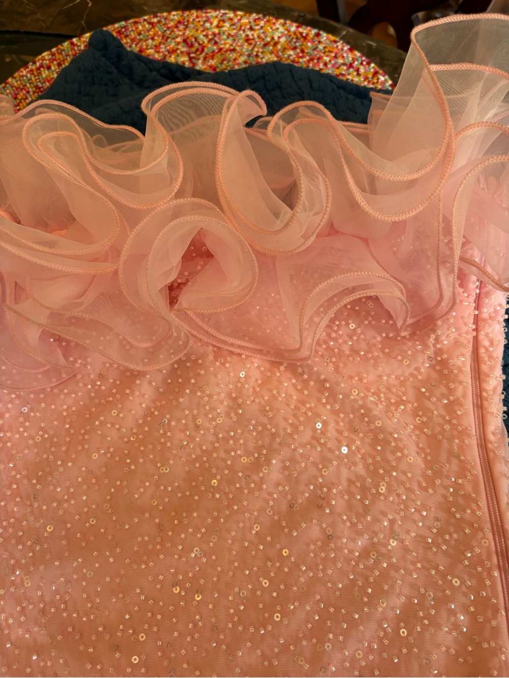 Windsor Pink Ruffle Strapless Mini Dress - Picture 4 of 6